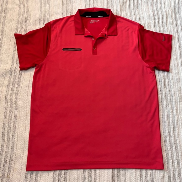 Nike Tour Performance Innovation Color Golf Polo Shirt Salmon 585820 Golfing XXL - Picture 2 of 8